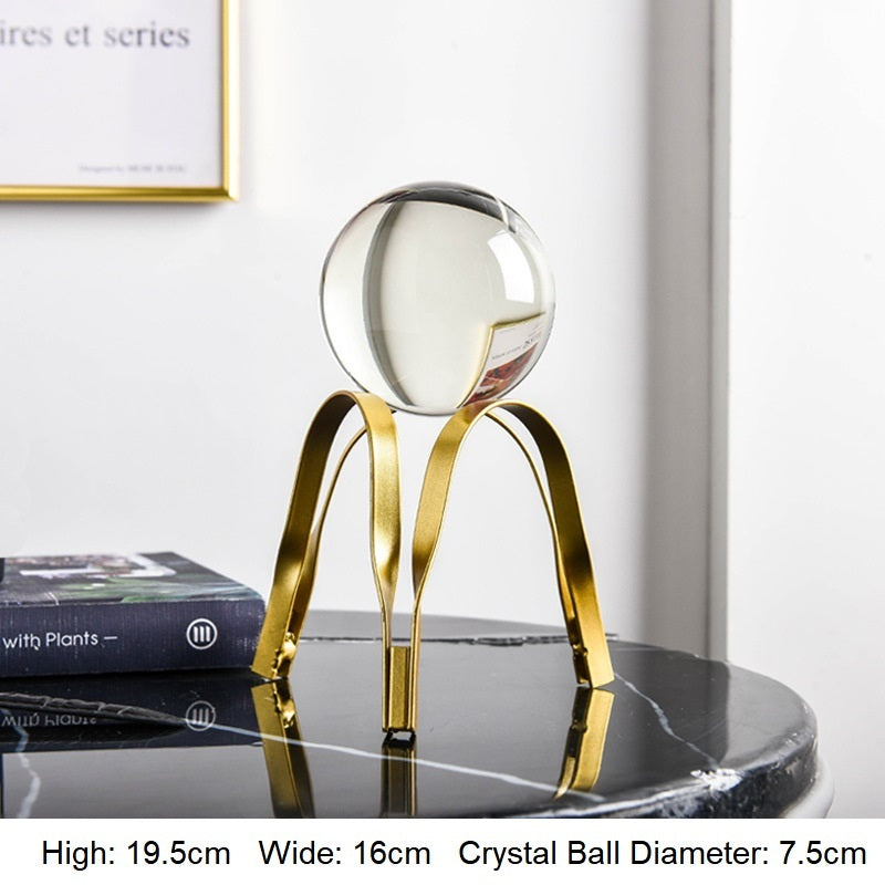 Golden Luxury Crystal Ball Ornament