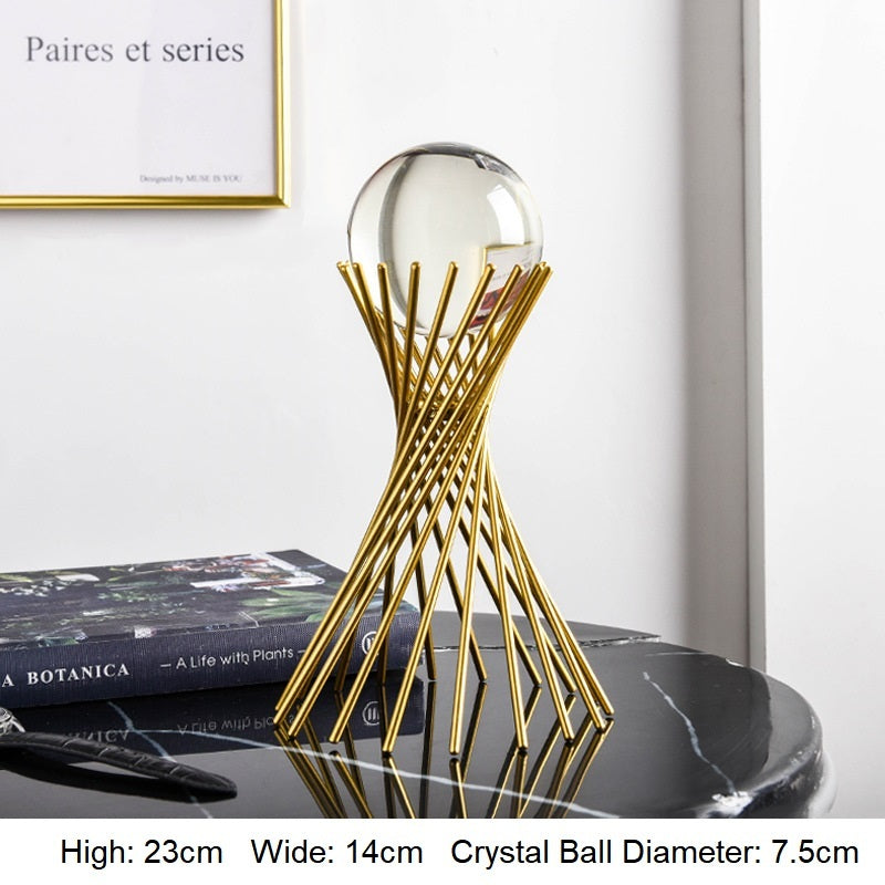 Golden Luxury Crystal Ball Ornament